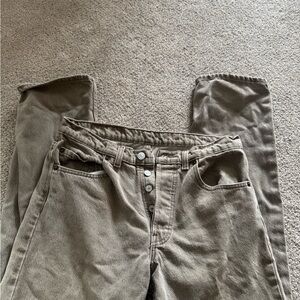 Levi’s Button Up Green Straight Jeans